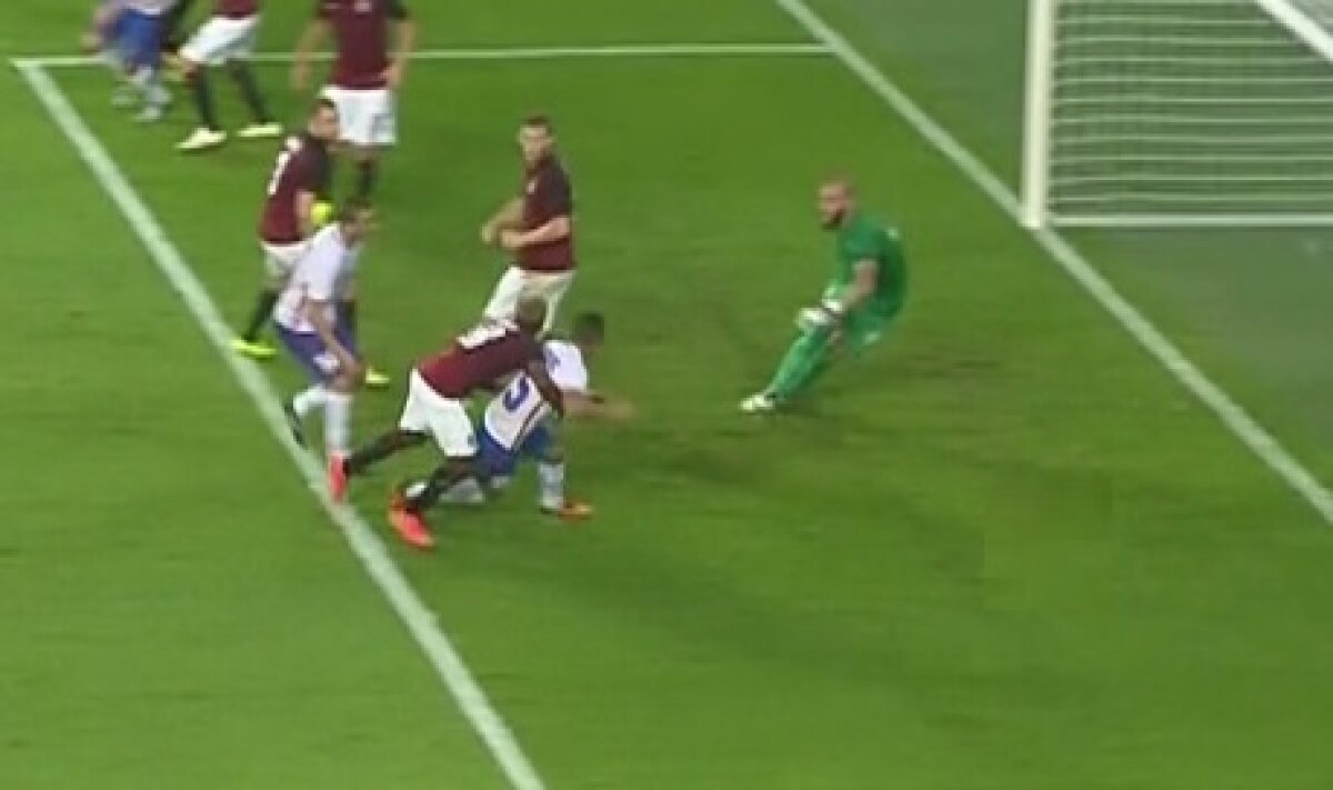 FOTO Fază controversată în prima repriză a meciului Sparta - Steaua » Echipa roș-albastră a cerut penalty