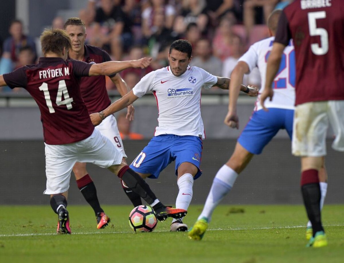  VIDEO + FOTO Sparta Praga - Steaua 1-1 » Echipa lui Reghe are prima șansă la calificare după golul fabulos marcat de Stanciu