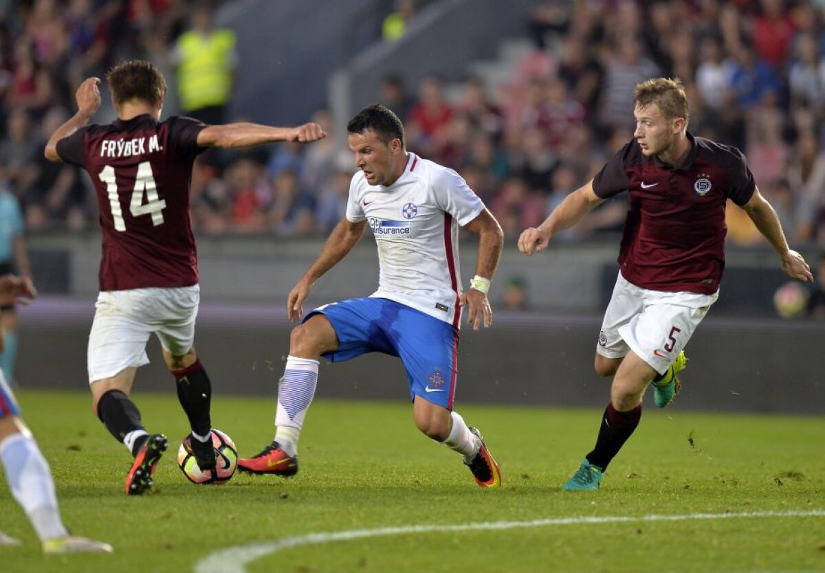  VIDEO + FOTO Sparta Praga - Steaua 1-1 » Echipa lui Reghe are prima șansă la calificare după golul fabulos marcat de Stanciu