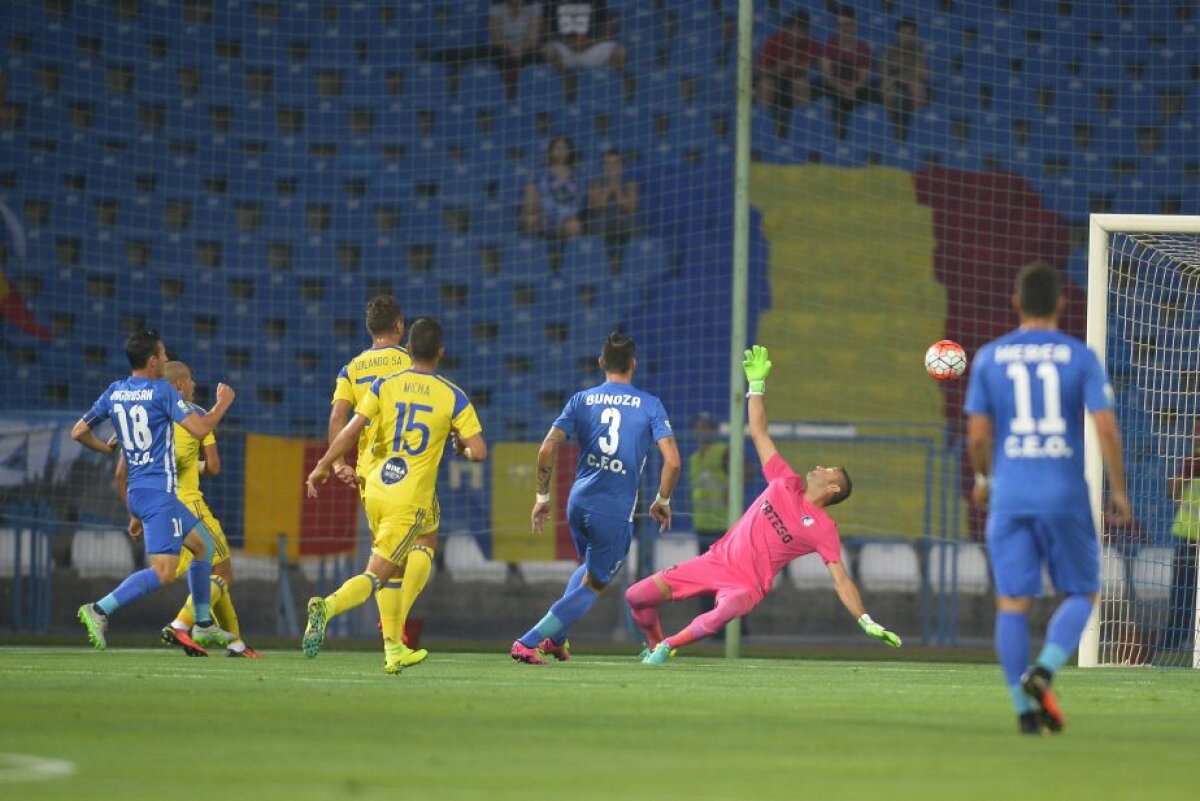 FOTO şi VIDEO Pandurii Târgu-Jiu, învinsă de Maccabi Tel Aviv cu 1-3, iar calificarea pare improbabilă