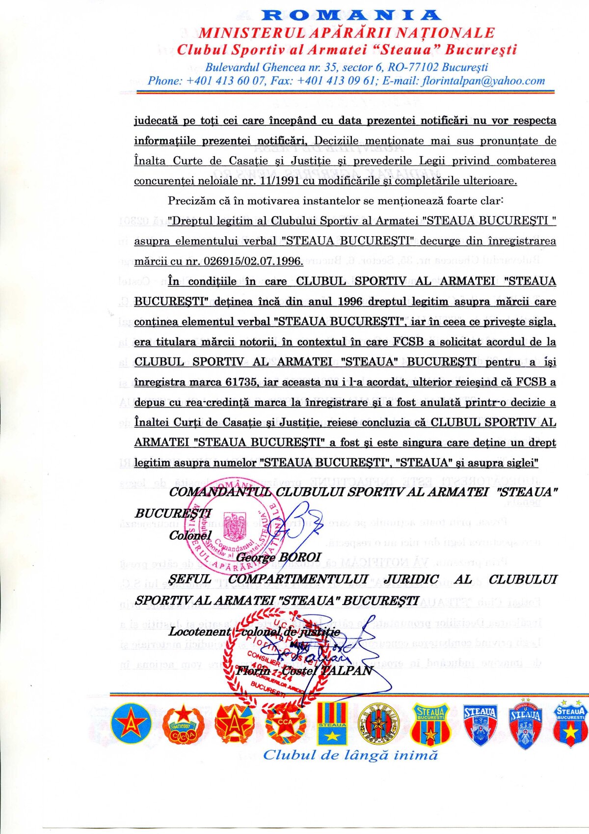 Reacție ciudată a lui Florin Talpan » Se contrazice cu MApN: "Utilizarea acestui nume e o infracțiune!"