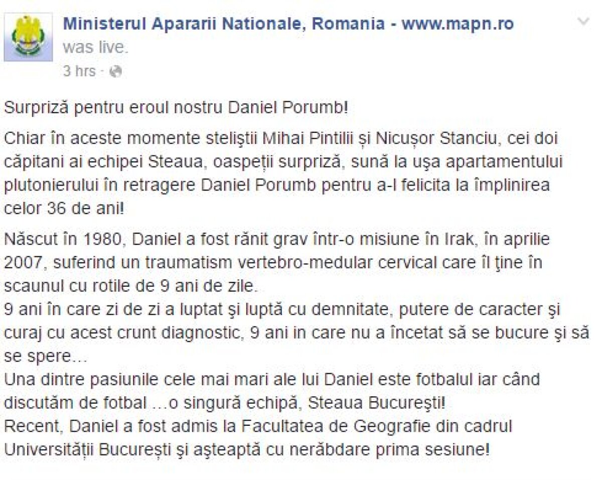 Reacție ciudată a lui Florin Talpan » Se contrazice cu MApN: "Utilizarea acestui nume e o infracțiune!"