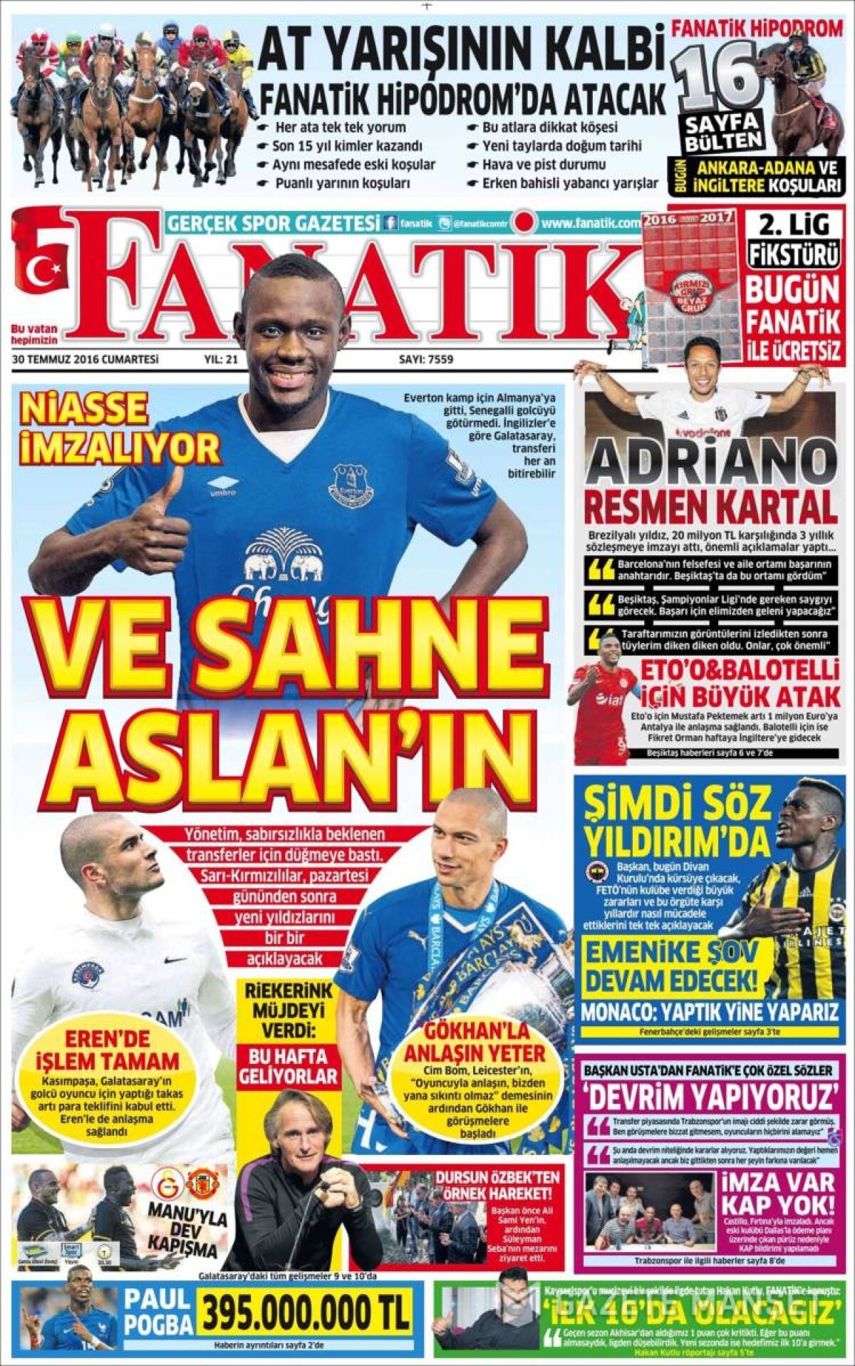 Ce scriu azi ziarele de sport din lume (30 iulie 2016)