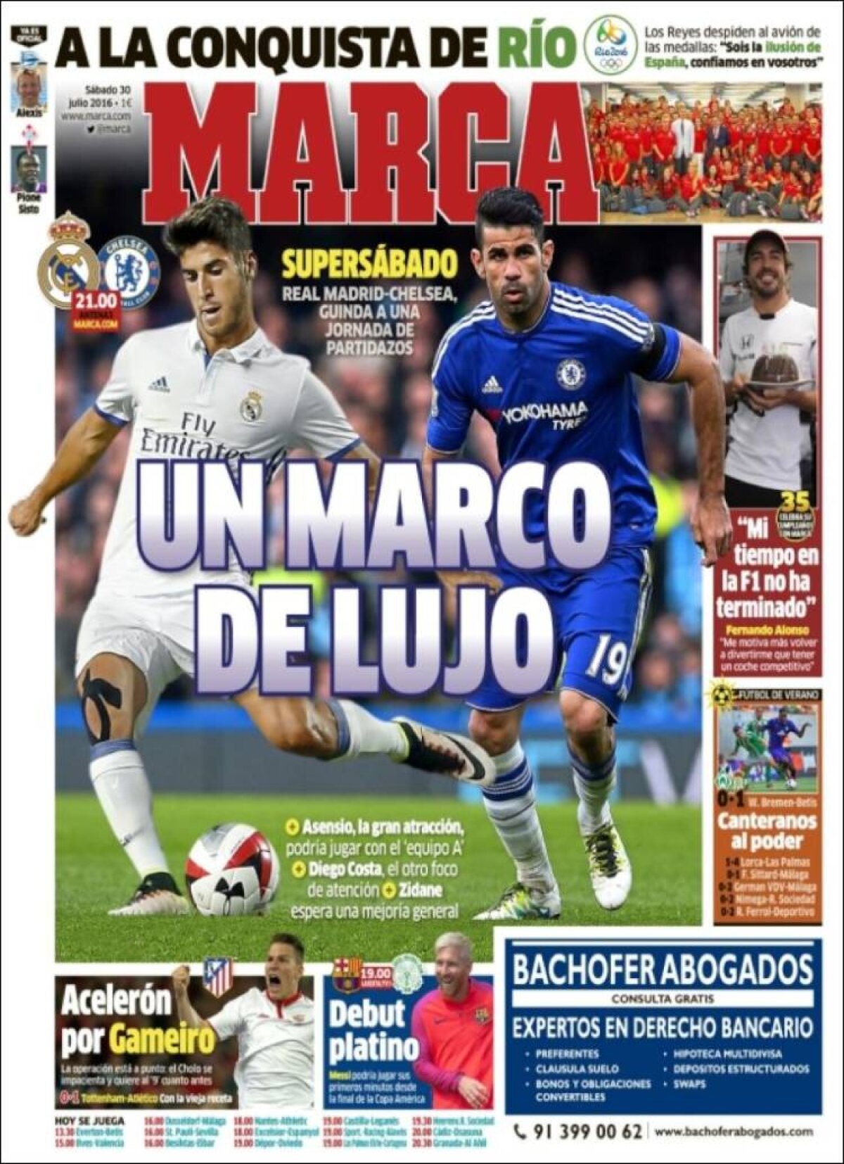 Ce scriu azi ziarele de sport din lume (30 iulie 2016)