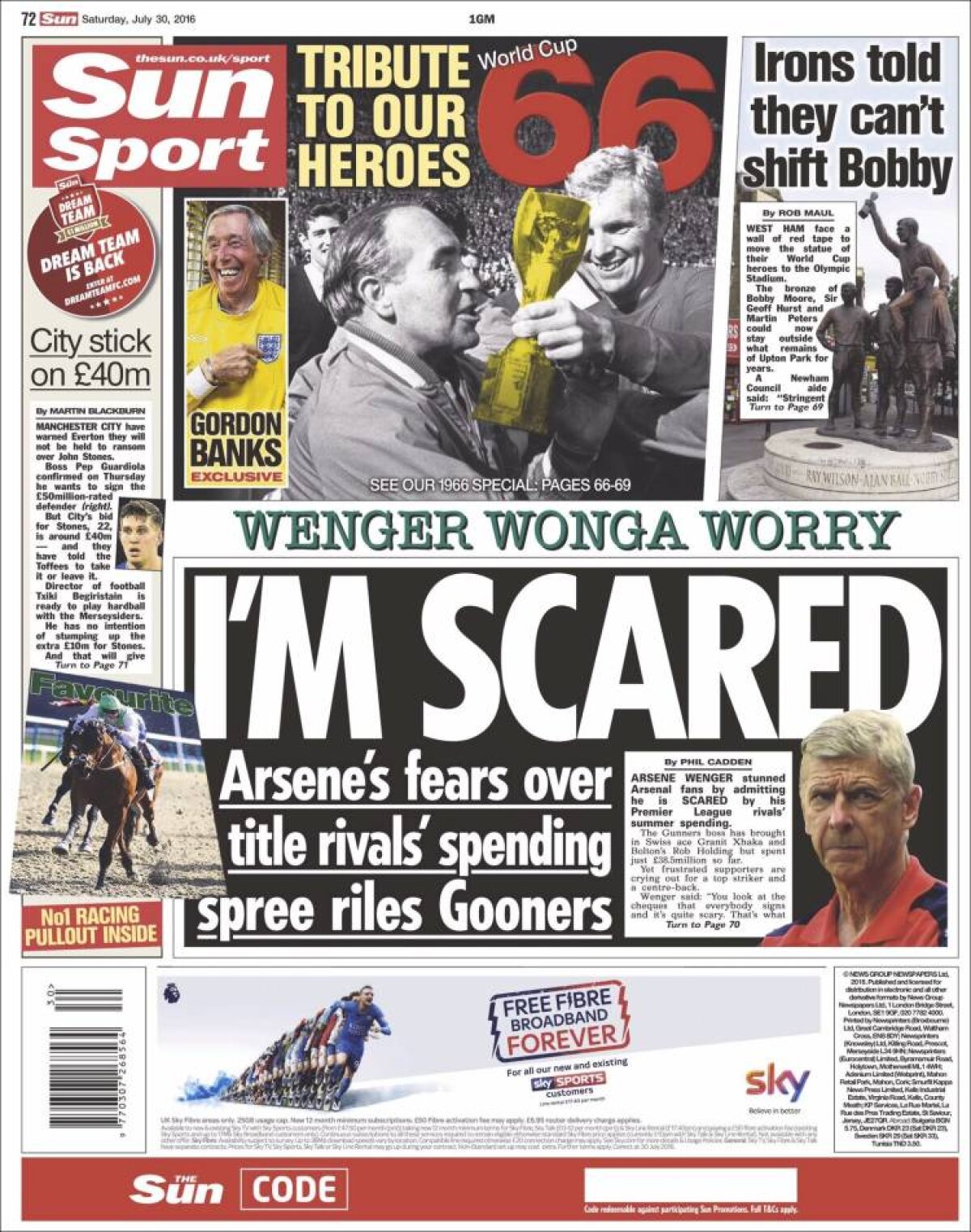 Ce scriu azi ziarele de sport din lume (30 iulie 2016)