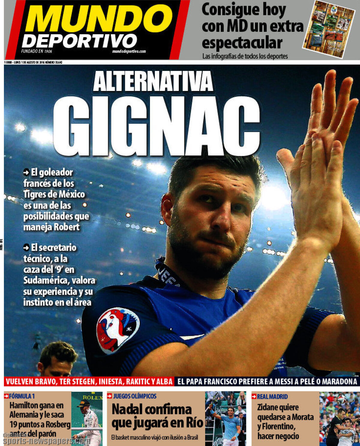 Ce scriu azi ziarele de sport din lume (1 august 2016)