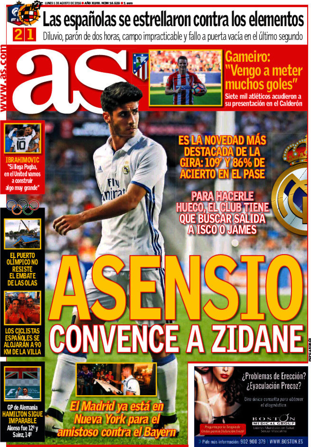 Ce scriu azi ziarele de sport din lume (1 august 2016)