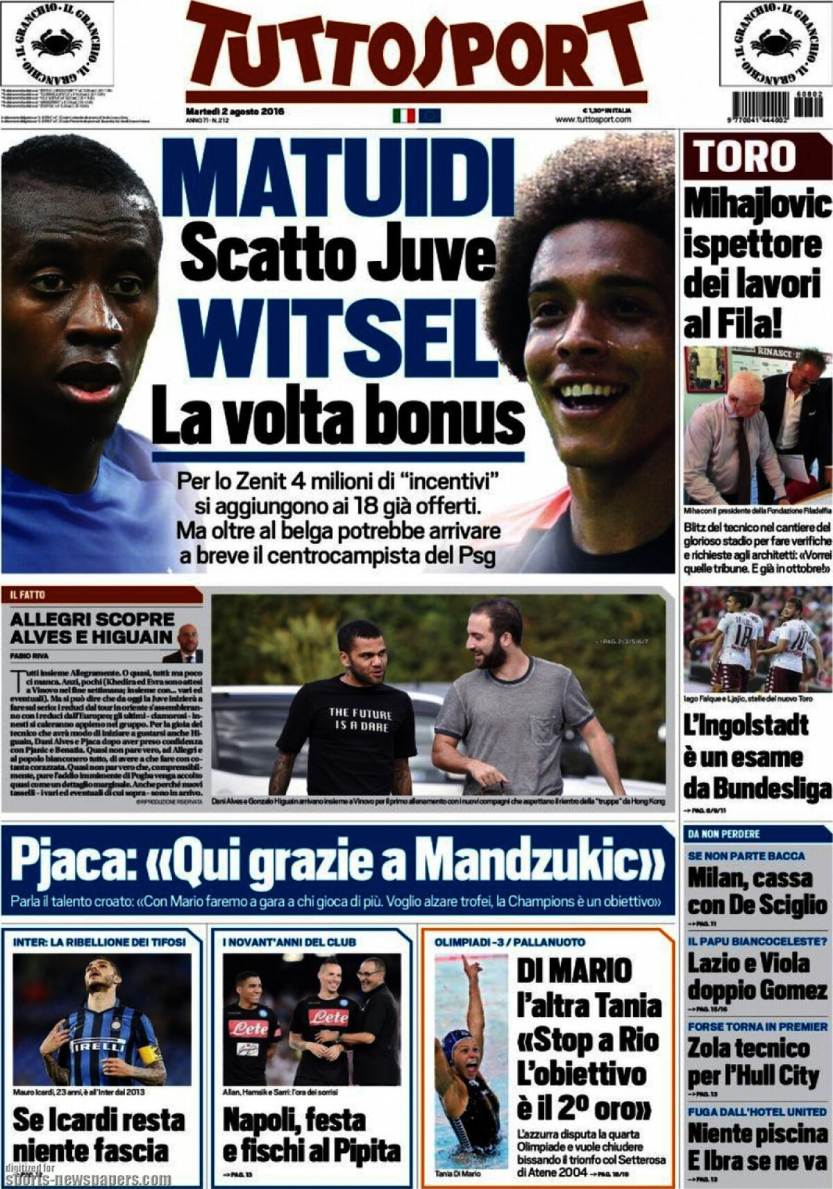 Ce scriu azi ziarele de sport din lume (2 august 2016)