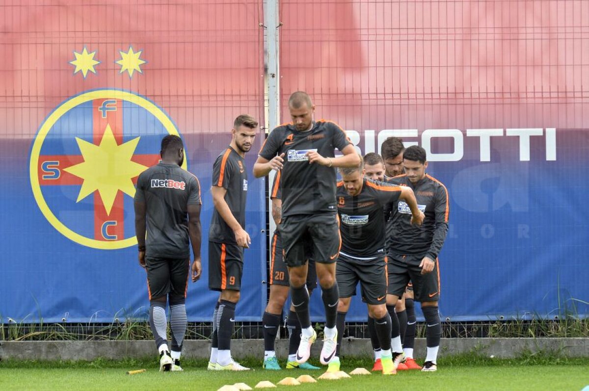 GALERIE FOTO Antrenamentul Stelei de dinaintea meciului cu Sparta Praga » Primele imagini cu noul transfer al roș-albaștrilor sub comanda lui Reghe