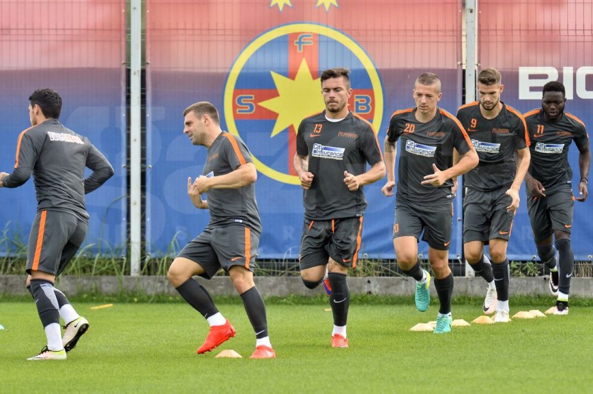 GALERIE FOTO Antrenamentul Stelei de dinaintea meciului cu Sparta Praga » Primele imagini cu noul transfer al roș-albaștrilor sub comanda lui Reghe