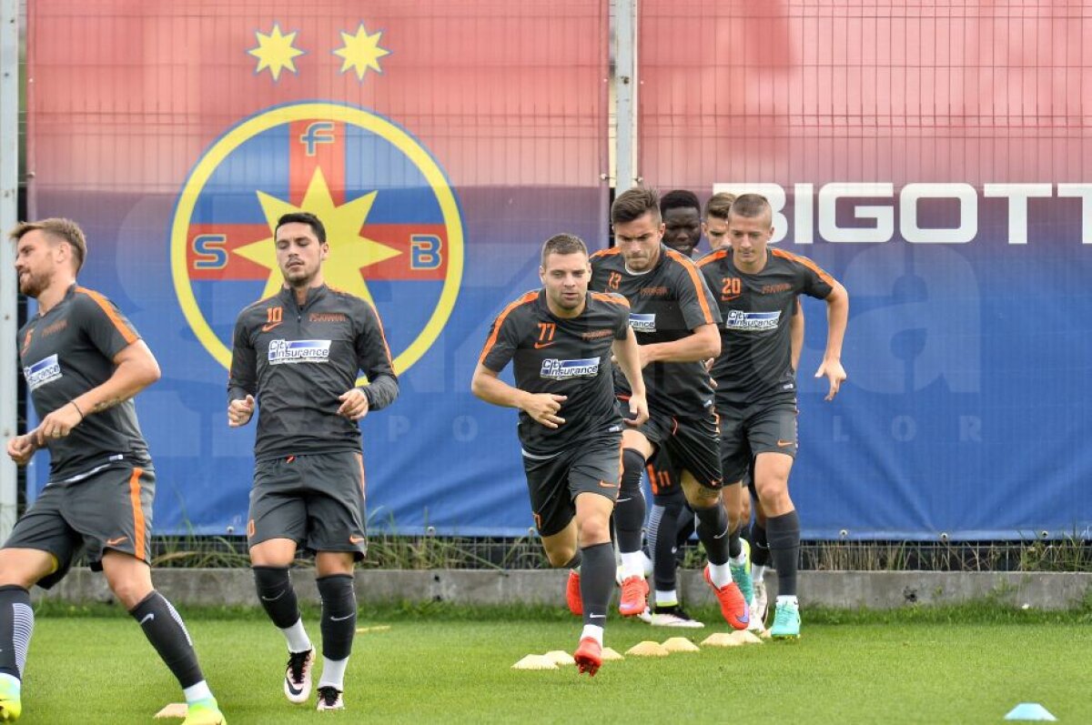 GALERIE FOTO Antrenamentul Stelei de dinaintea meciului cu Sparta Praga » Primele imagini cu noul transfer al roș-albaștrilor sub comanda lui Reghe