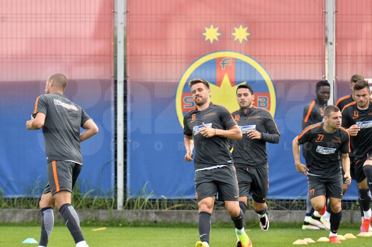 GALERIE FOTO Antrenamentul Stelei de dinaintea meciului cu Sparta Praga » Primele imagini cu noul transfer al roș-albaștrilor sub comanda lui Reghe