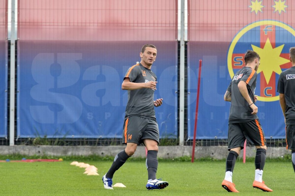 GALERIE FOTO Antrenamentul Stelei de dinaintea meciului cu Sparta Praga » Primele imagini cu noul transfer al roș-albaștrilor sub comanda lui Reghe