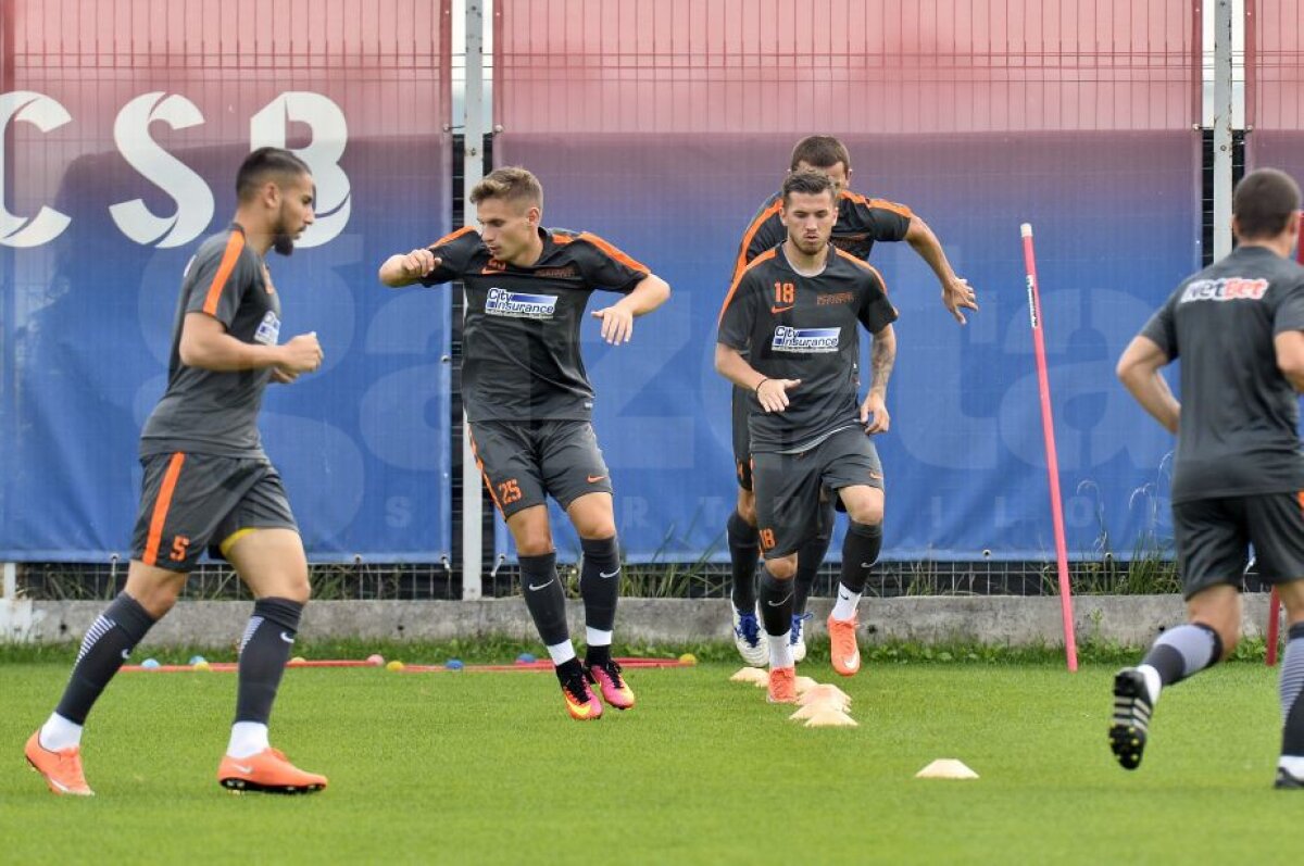 GALERIE FOTO Antrenamentul Stelei de dinaintea meciului cu Sparta Praga » Primele imagini cu noul transfer al roș-albaștrilor sub comanda lui Reghe