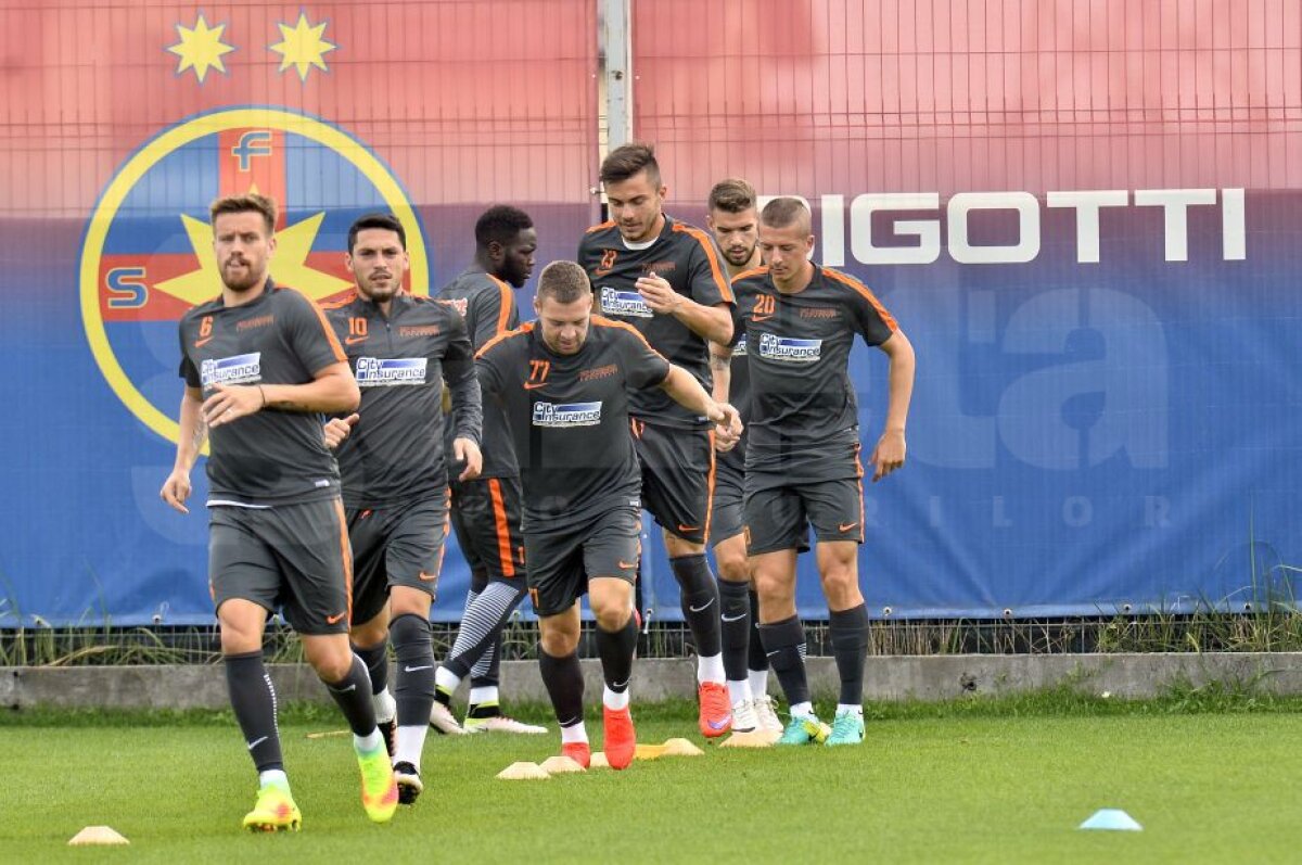 GALERIE FOTO Antrenamentul Stelei de dinaintea meciului cu Sparta Praga » Primele imagini cu noul transfer al roș-albaștrilor sub comanda lui Reghe