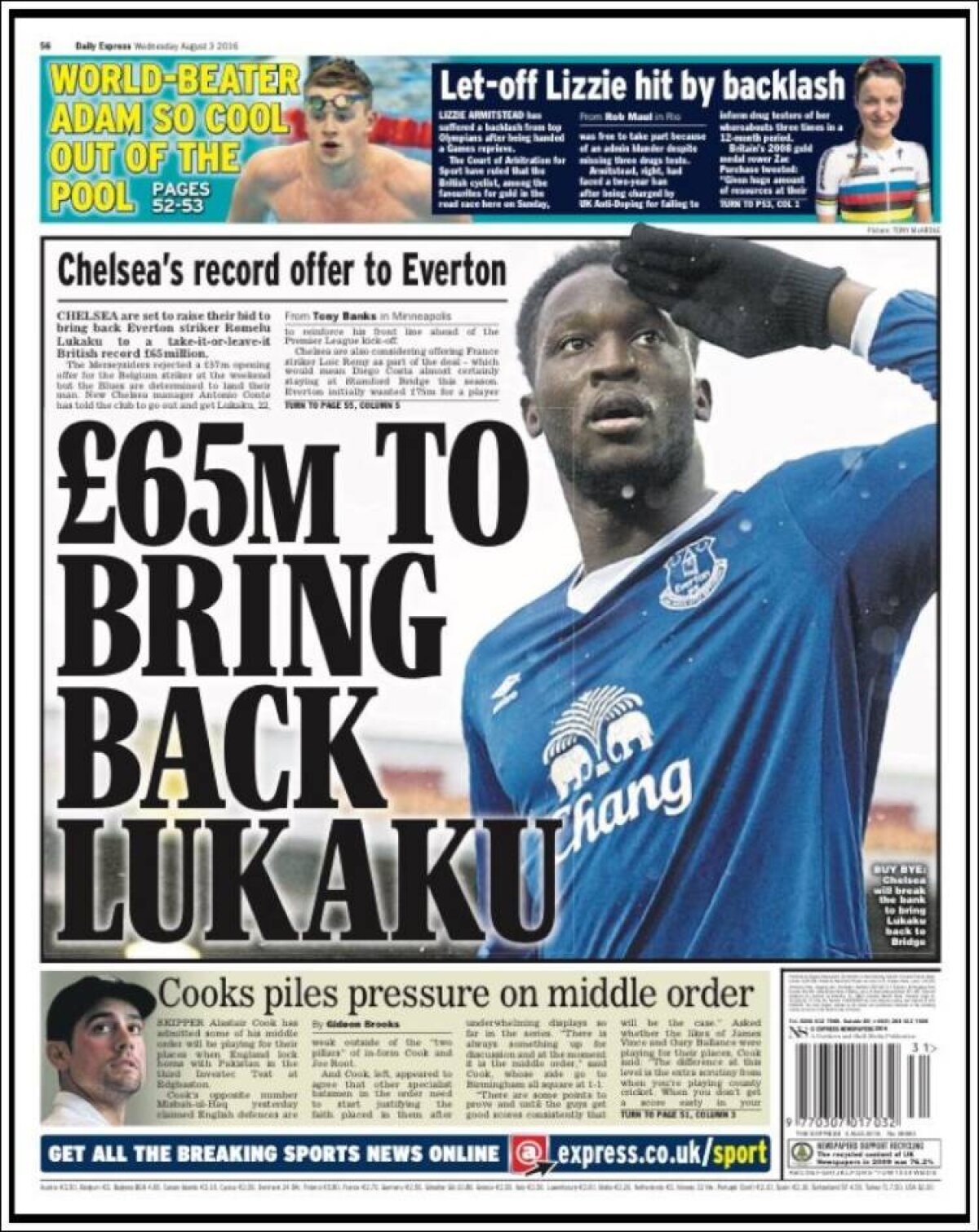 Ce scriu azi ziarele de sport din lume (3 august 2016)