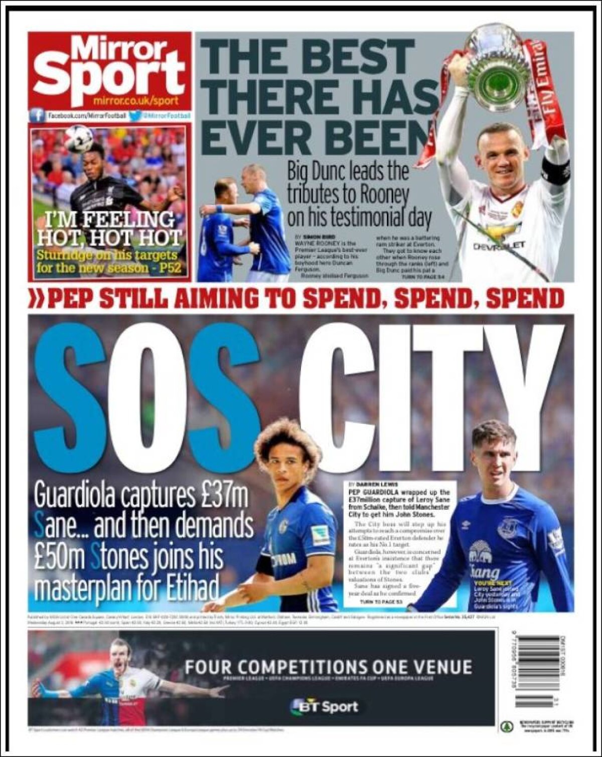 Ce scriu azi ziarele de sport din lume (3 august 2016)