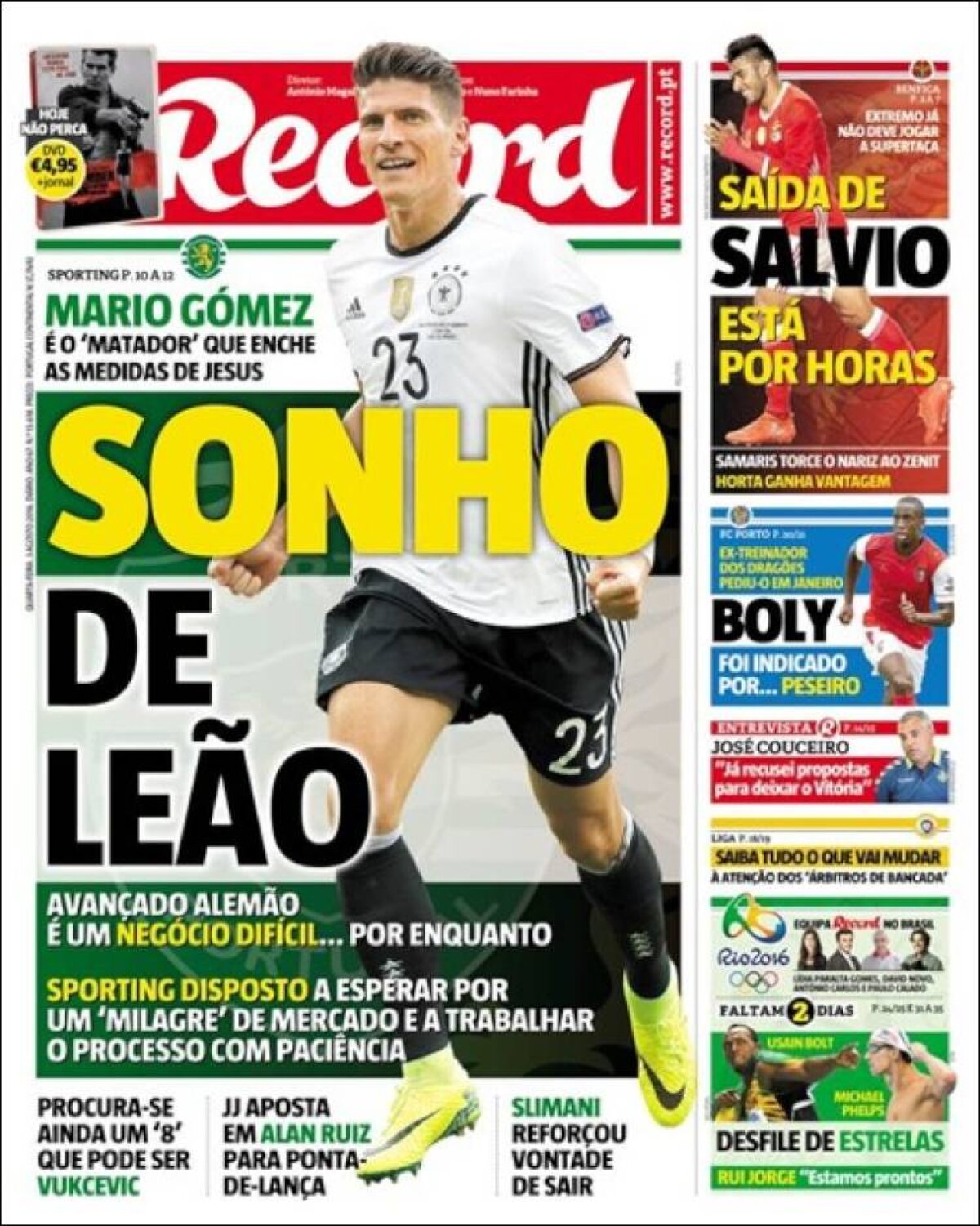 Ce scriu azi ziarele de sport din lume (3 august 2016)