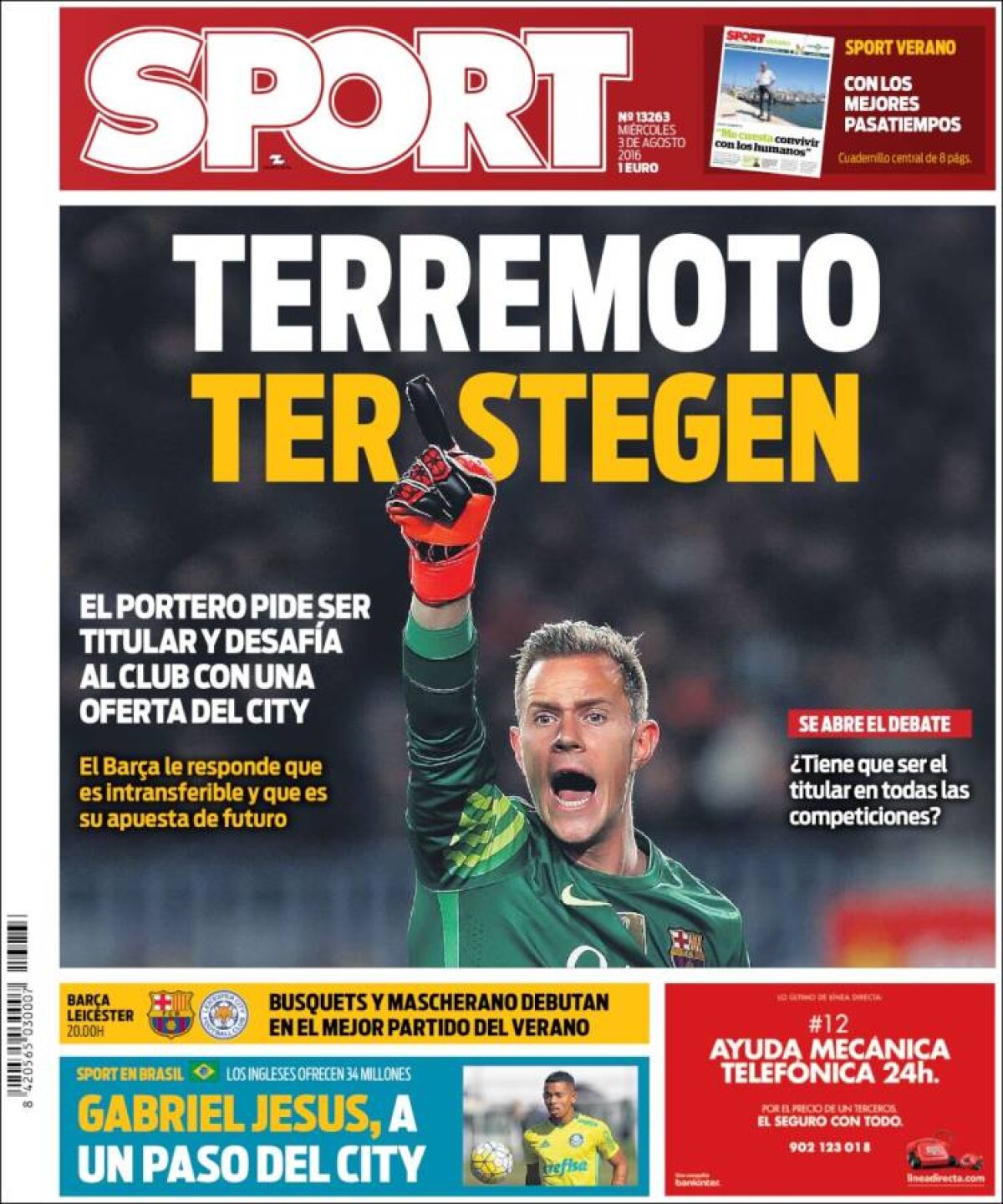 Ce scriu azi ziarele de sport din lume (3 august 2016)