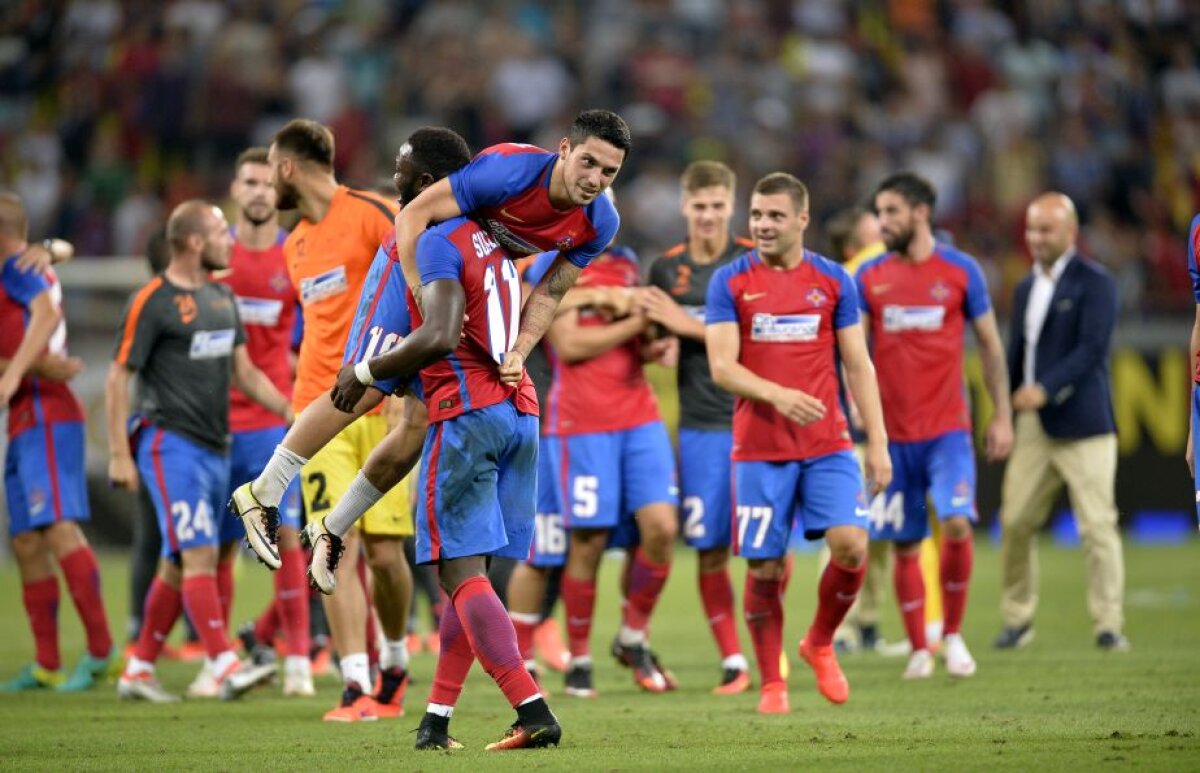 FOTO Luat pe sus! Cum au sărbătorit steliștii calificarea în play-off-ul CL » Muniru l-a luat la pachet pe Stanciu :)