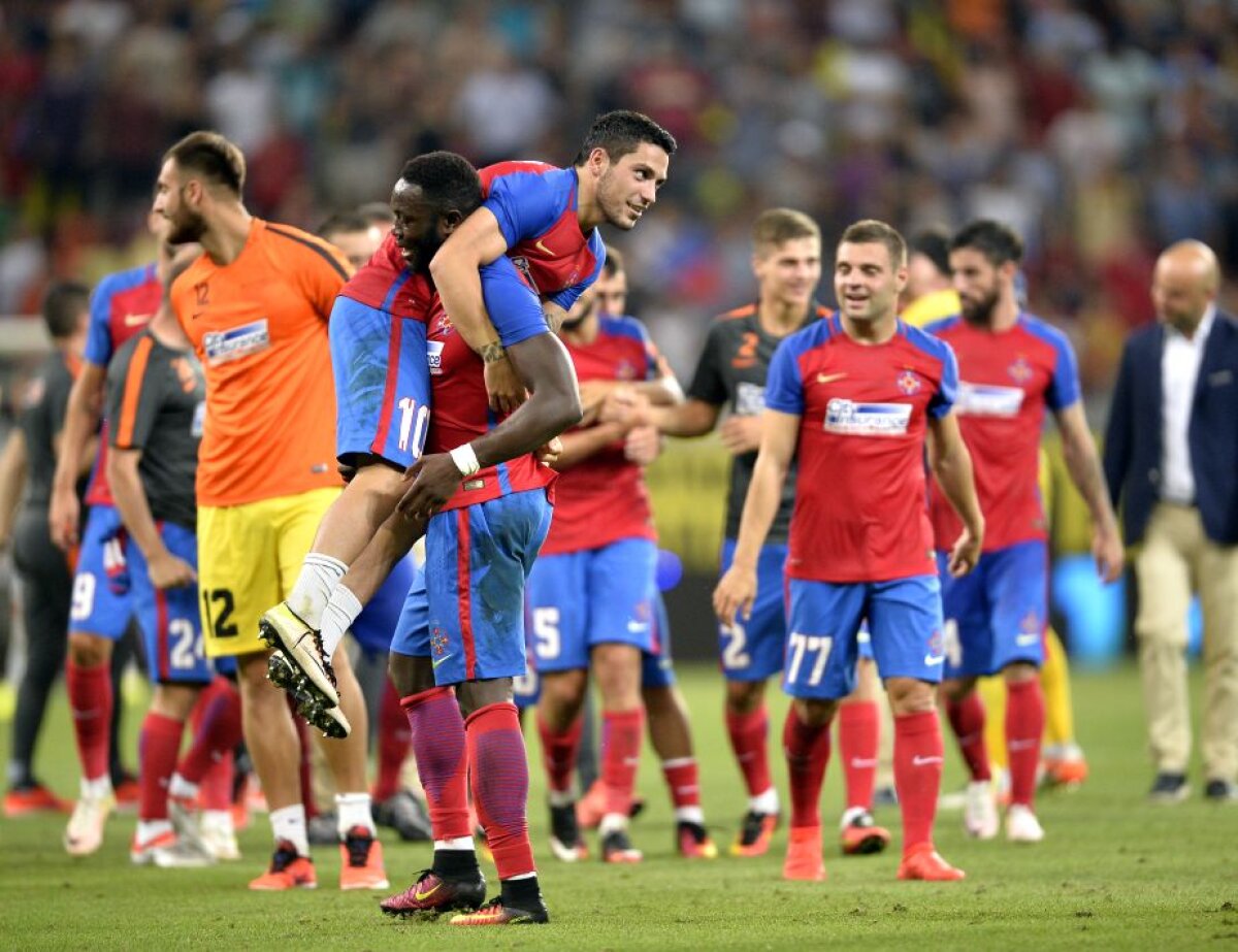FOTO Luat pe sus! Cum au sărbătorit steliștii calificarea în play-off-ul CL » Muniru l-a luat la pachet pe Stanciu :)