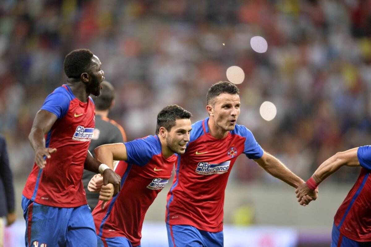 FOTO Luat pe sus! Cum au sărbătorit steliștii calificarea în play-off-ul CL » Muniru l-a luat la pachet pe Stanciu :)