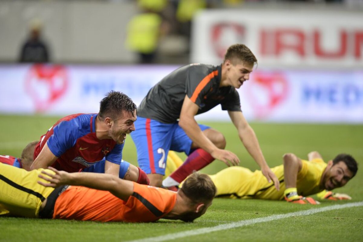 FOTO Luat pe sus! Cum au sărbătorit steliștii calificarea în play-off-ul CL » Muniru l-a luat la pachet pe Stanciu :)