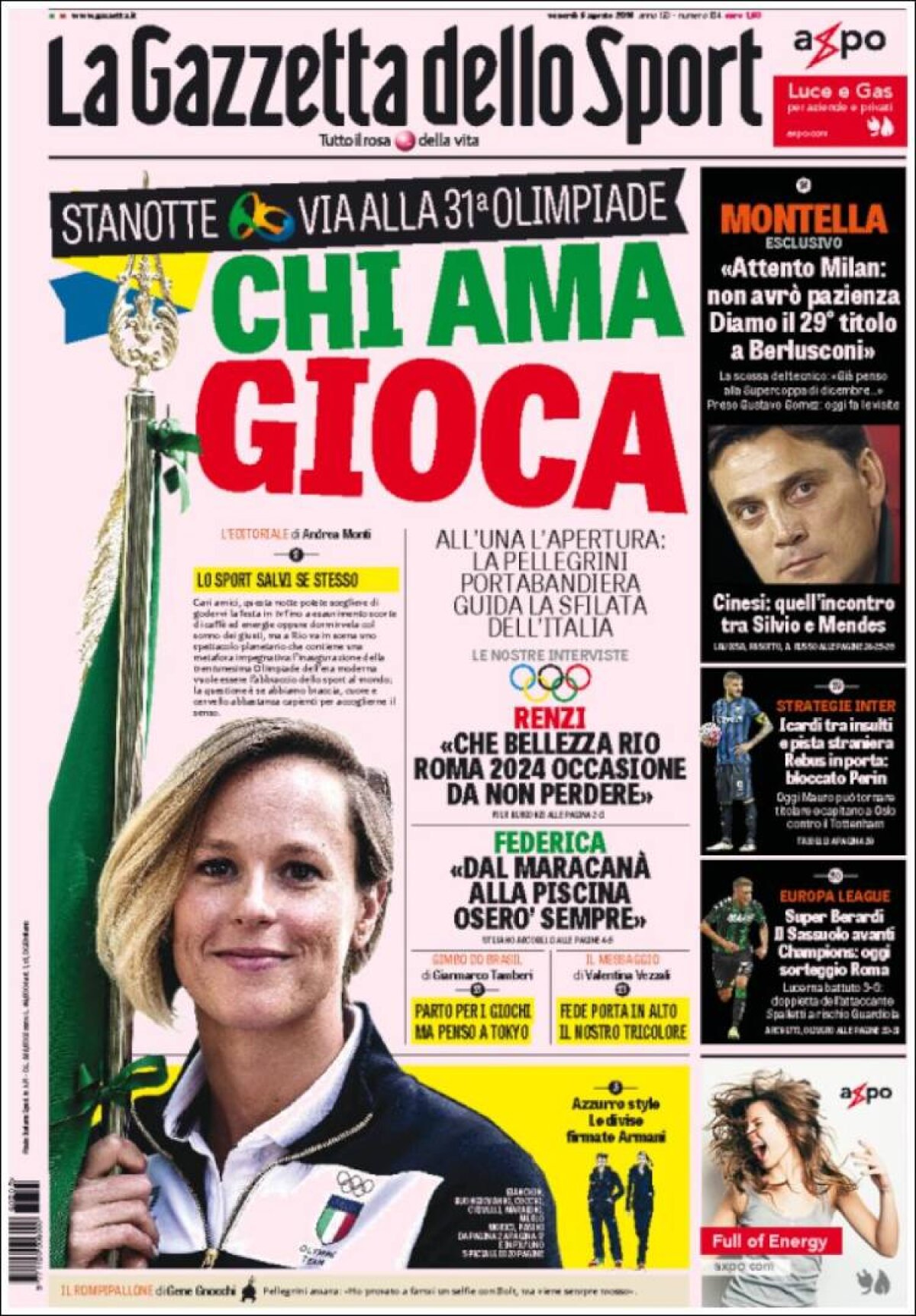 Ce scriu azi ziarele de sport din lume (5 august 2016)