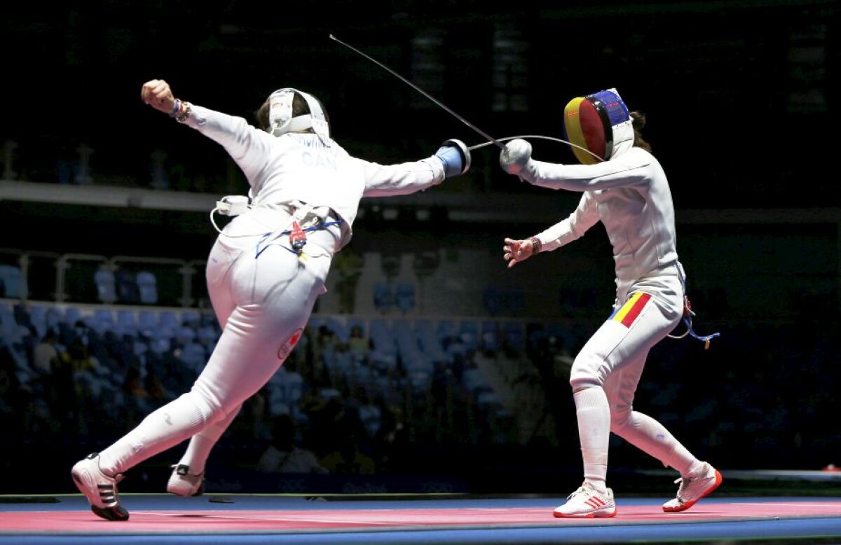 Ana Maria Popescu, eliminată în optimile probei individuale de scrimă la Jocurile Olimpice de la Rio! Simona Pop și Simona Gherman nu au trecut de primul tur