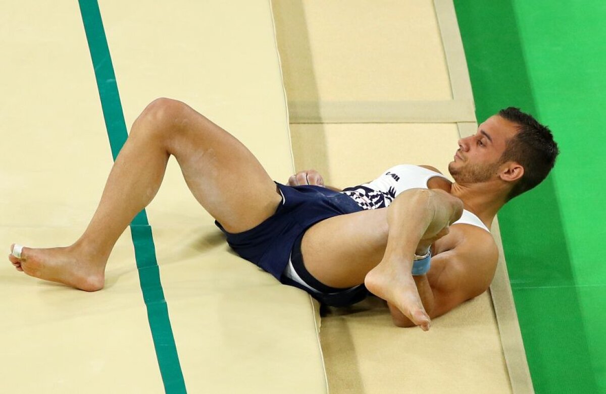 FOTO Atenție, imagini șocante! Accidentare terifiantă suferită de un gimnast francez » Și-a rupt piciorul în cel mai groaznic mod!