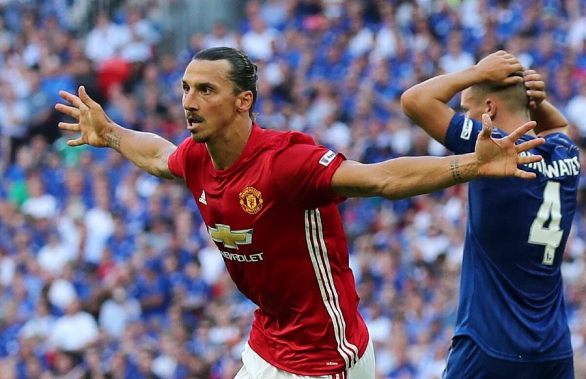 VIDEO Mourinho și Zlatan, primul trofeu la Manchester United! Suedezul a marcat și la debutul într-un joc oficial