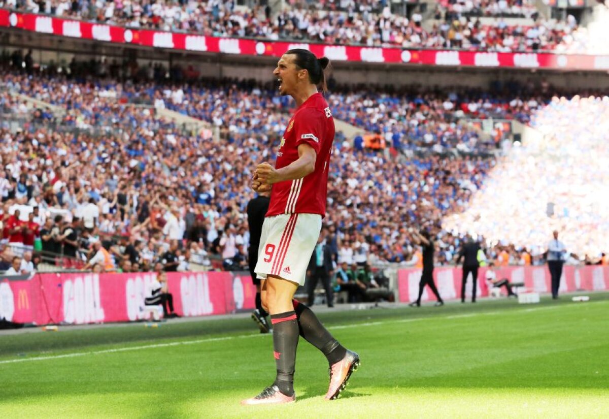 VIDEO Mourinho și Zlatan, primul trofeu la Manchester United! Suedezul a marcat și la debutul într-un joc oficial