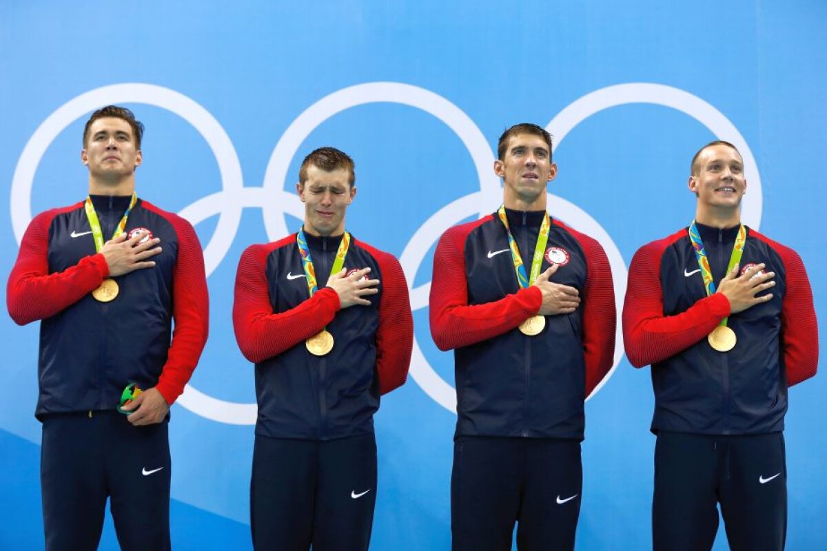 Michael Phelps continuă să facă istorie la JO » A cucerit aurul cu echipa SUA: "Înainte de start credeam că inima îmi va exploda"