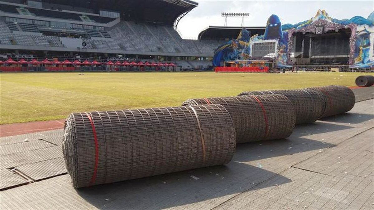 GALERIE FOTO Aici jucăm cu Muntenegru peste o lună » Gazonul de pe Cluj Arena este într-o stare deplorabilă