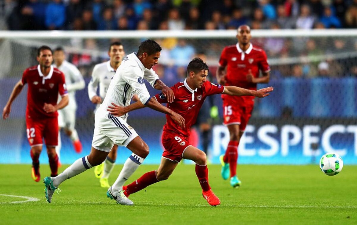 VIDEO+FOTO » Blestemul ultimului minut a lovit-o pe Sevilla în două rânduri! Real Madrid câștigă Supercupa Europei, scor 3-2