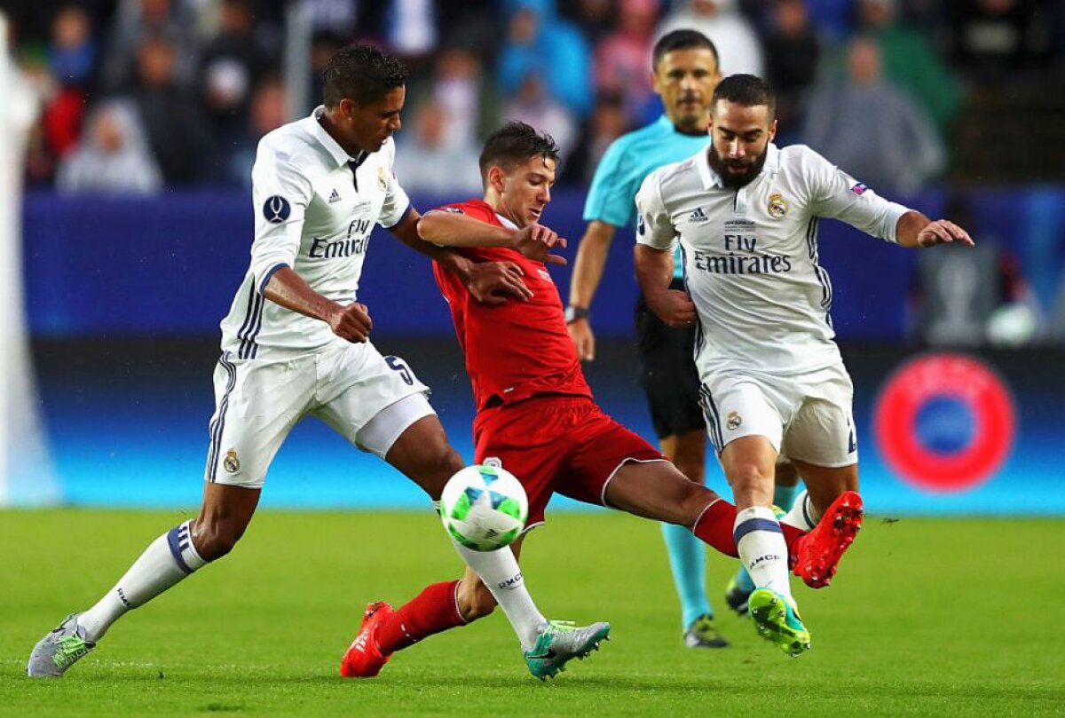 VIDEO+FOTO » Blestemul ultimului minut a lovit-o pe Sevilla în două rânduri! Real Madrid câștigă Supercupa Europei, scor 3-2