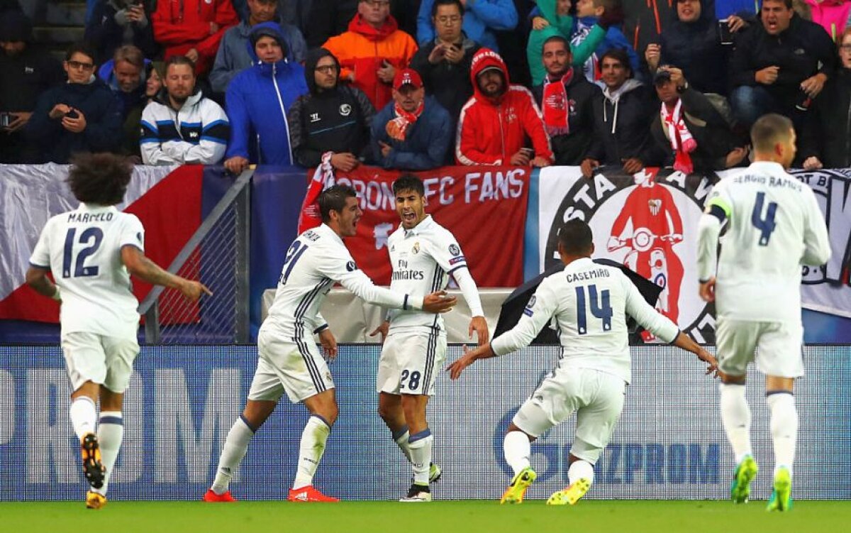 VIDEO+FOTO » Blestemul ultimului minut a lovit-o pe Sevilla în două rânduri! Real Madrid câștigă Supercupa Europei, scor 3-2