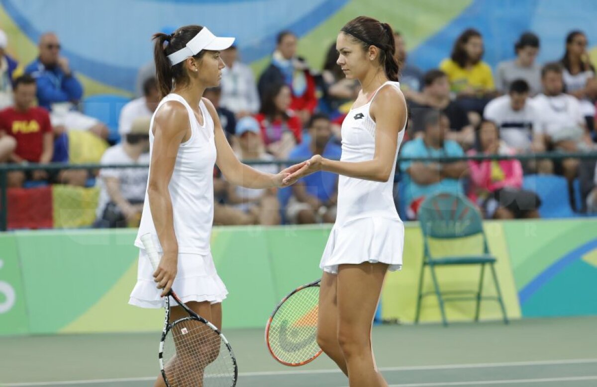 GALERIE FOTO INTERVIU cu dublul Mitu-Olaru, după înfrângerea în fața rusoaicelor duble campioane de Mare Șlem Makarova și Vesnina