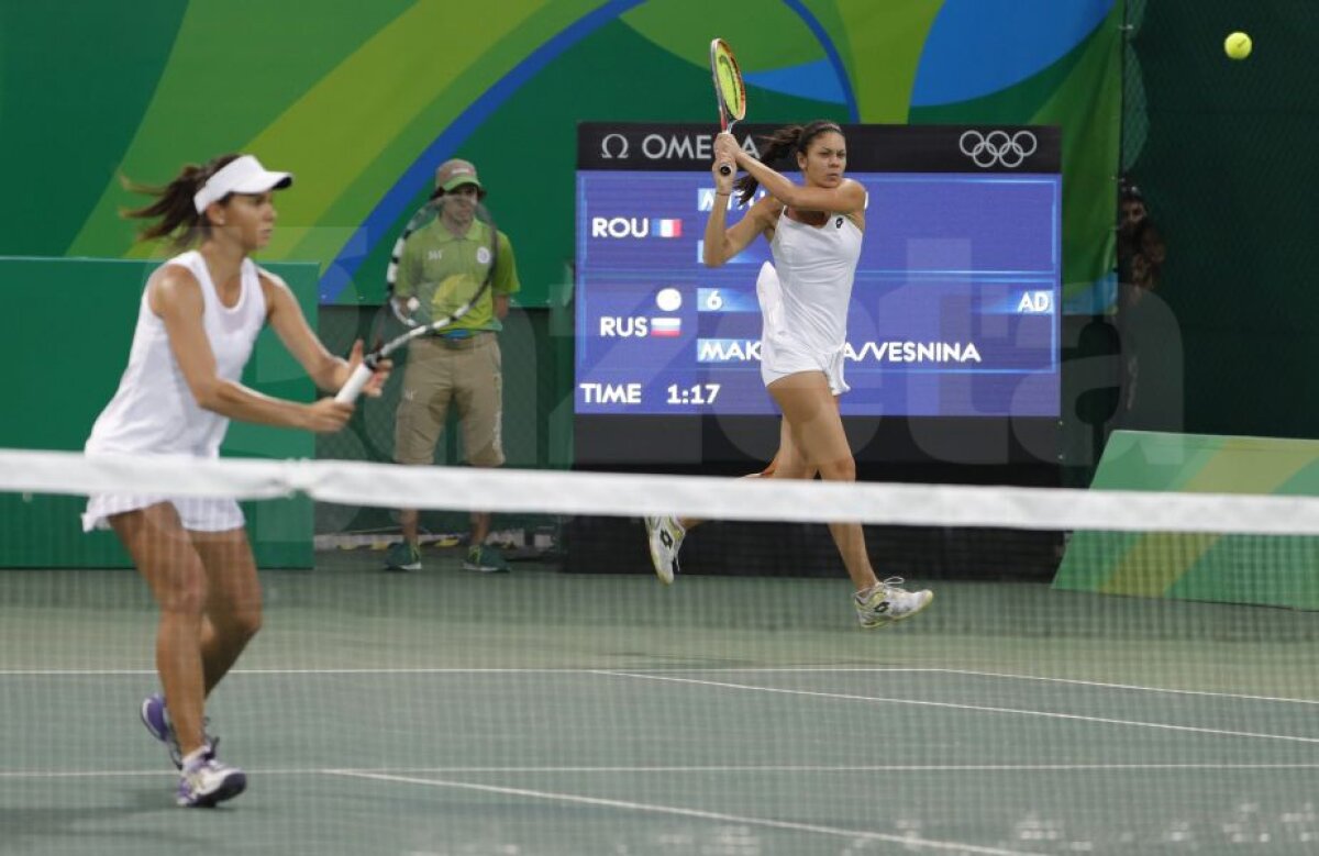 GALERIE FOTO INTERVIU cu dublul Mitu-Olaru, după înfrângerea în fața rusoaicelor duble campioane de Mare Șlem Makarova și Vesnina