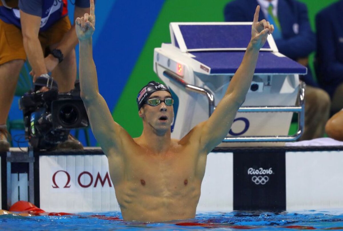 Dacă Michael Phelps ar fi o țară... » Americanul a ajuns la 21 de medalii de aur în noaptea aceasta! Un clasament INCREDIBIL publicat de englezi