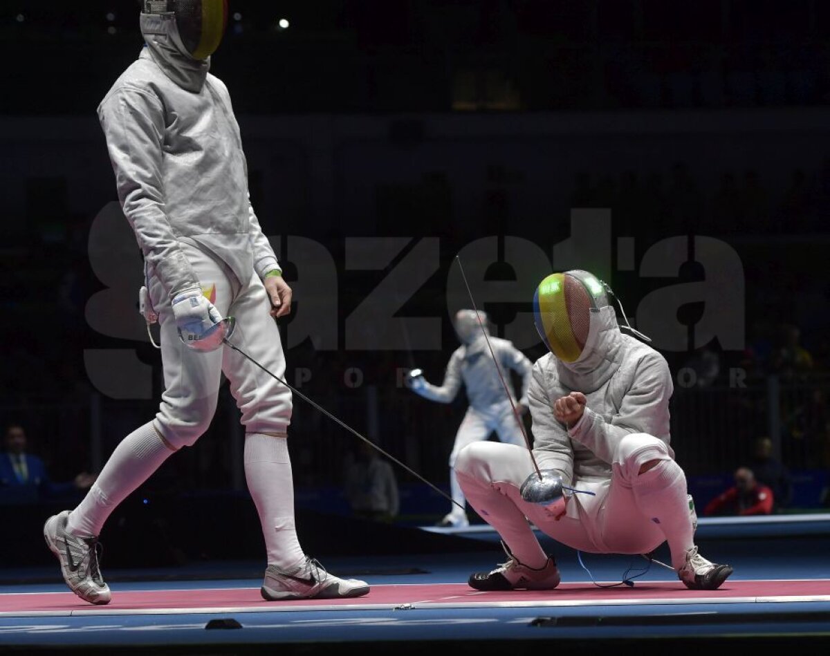  Corespondență din Rio » FOTO Tiberiu Dolniceanu acuză arbitrajul, după eliminarea din "sferturi" la sabie: "Acolo s-a rupt totul"
