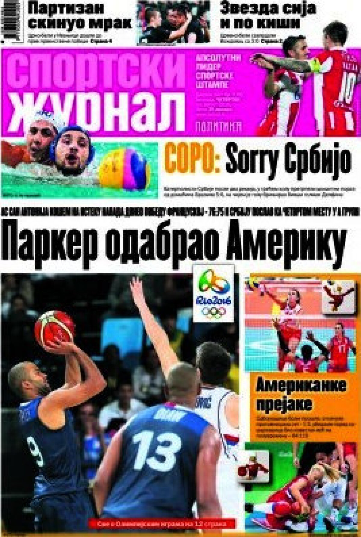 Ce scriu azi ziarele de sport din lume (11 august 2016)
