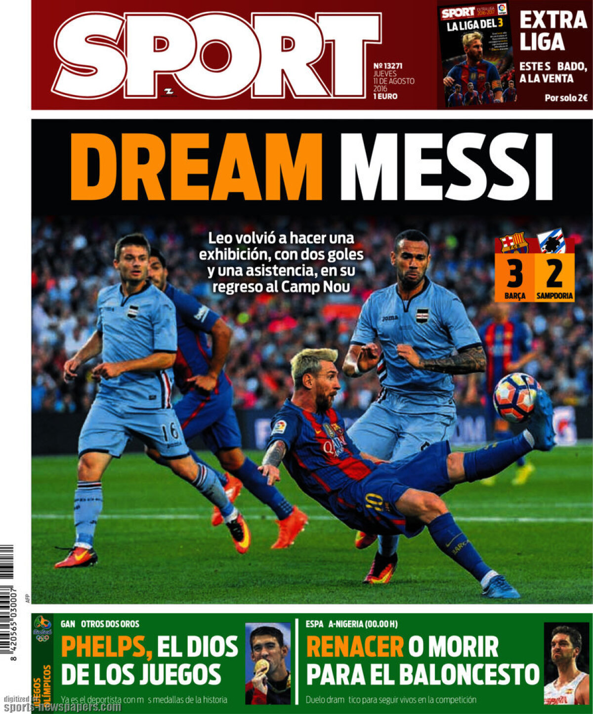 Ce scriu azi ziarele de sport din lume (11 august 2016)