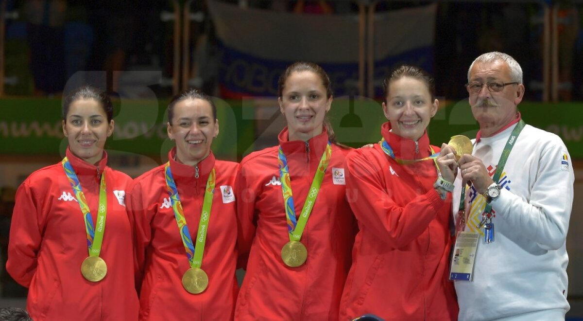 FOTO » FANTASTIC!!! Suntem mândri de voi!!! A venit prima medalie și e DE AUR: ”Tricolorele” de la spadă au învins campioana olimpică și mondială, China!