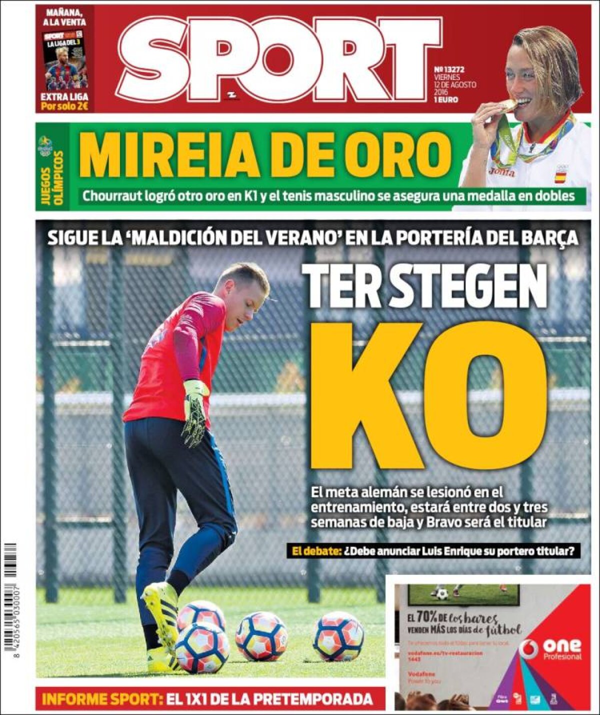 Ce scriu azi ziarele de sport din lume (12 august 2016)