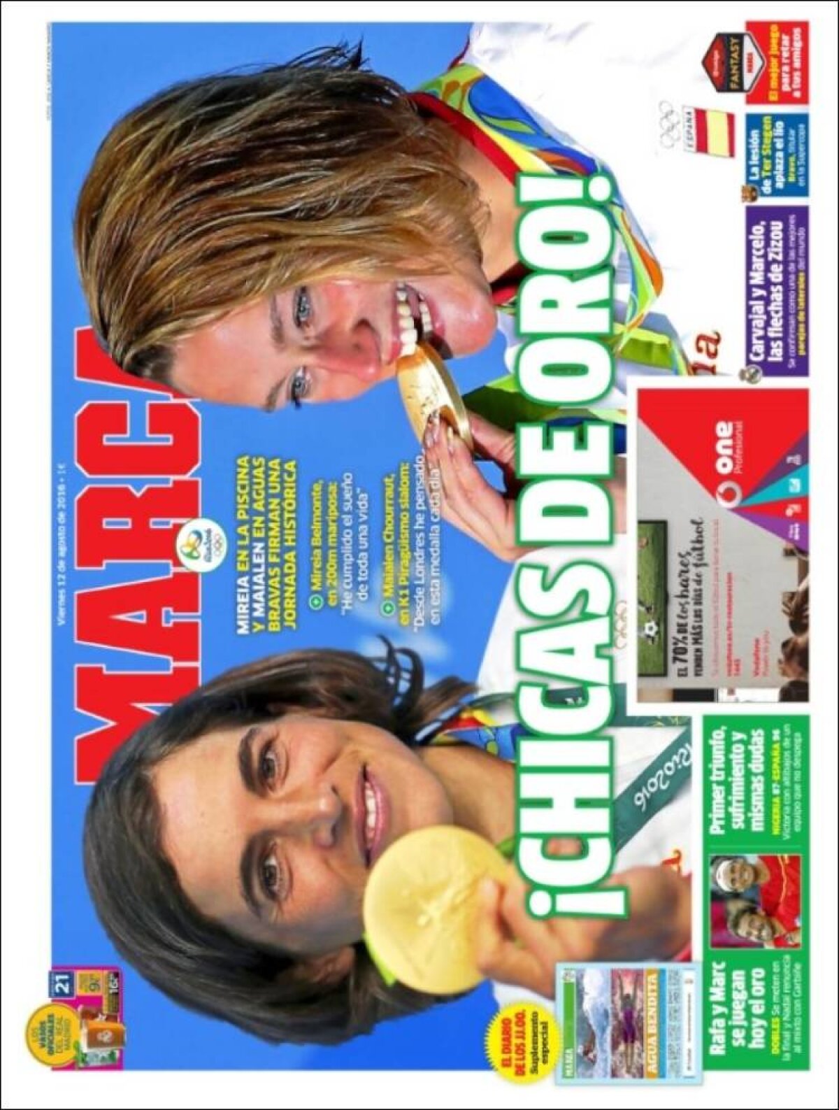 Ce scriu azi ziarele de sport din lume (12 august 2016)