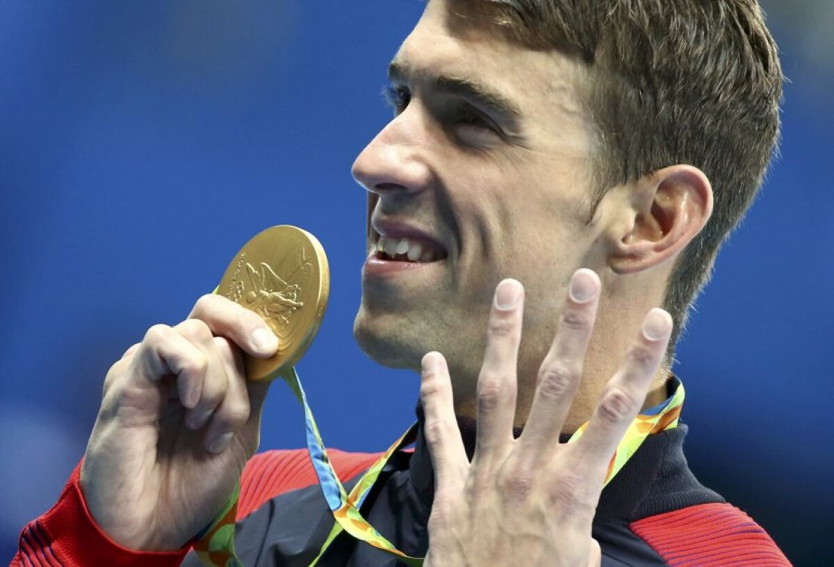 GALERIE FOTO "Rechinul" Phelps » Americanul a obținut a 22-a medalie de aur » Pe ce loc ar fi la #Rio2016, dacă ar fi o țară