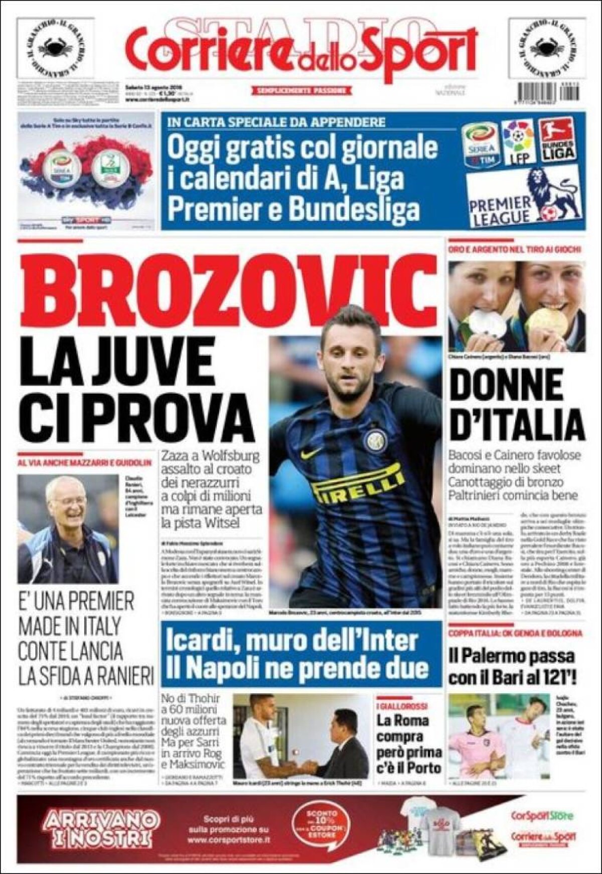 Ce scriu azi ziarele de sport din lume (13 august 2016)