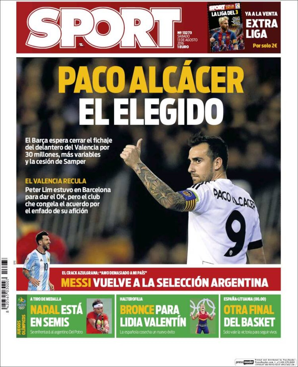 Ce scriu azi ziarele de sport din lume (13 august 2016)