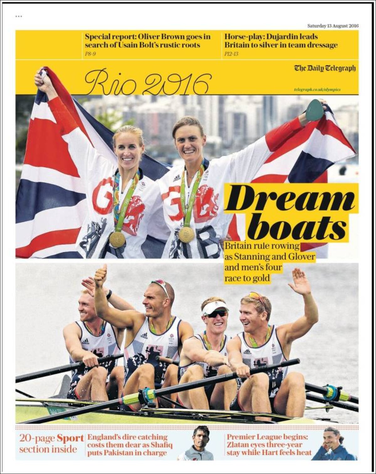 Ce scriu azi ziarele de sport din lume (13 august 2016)